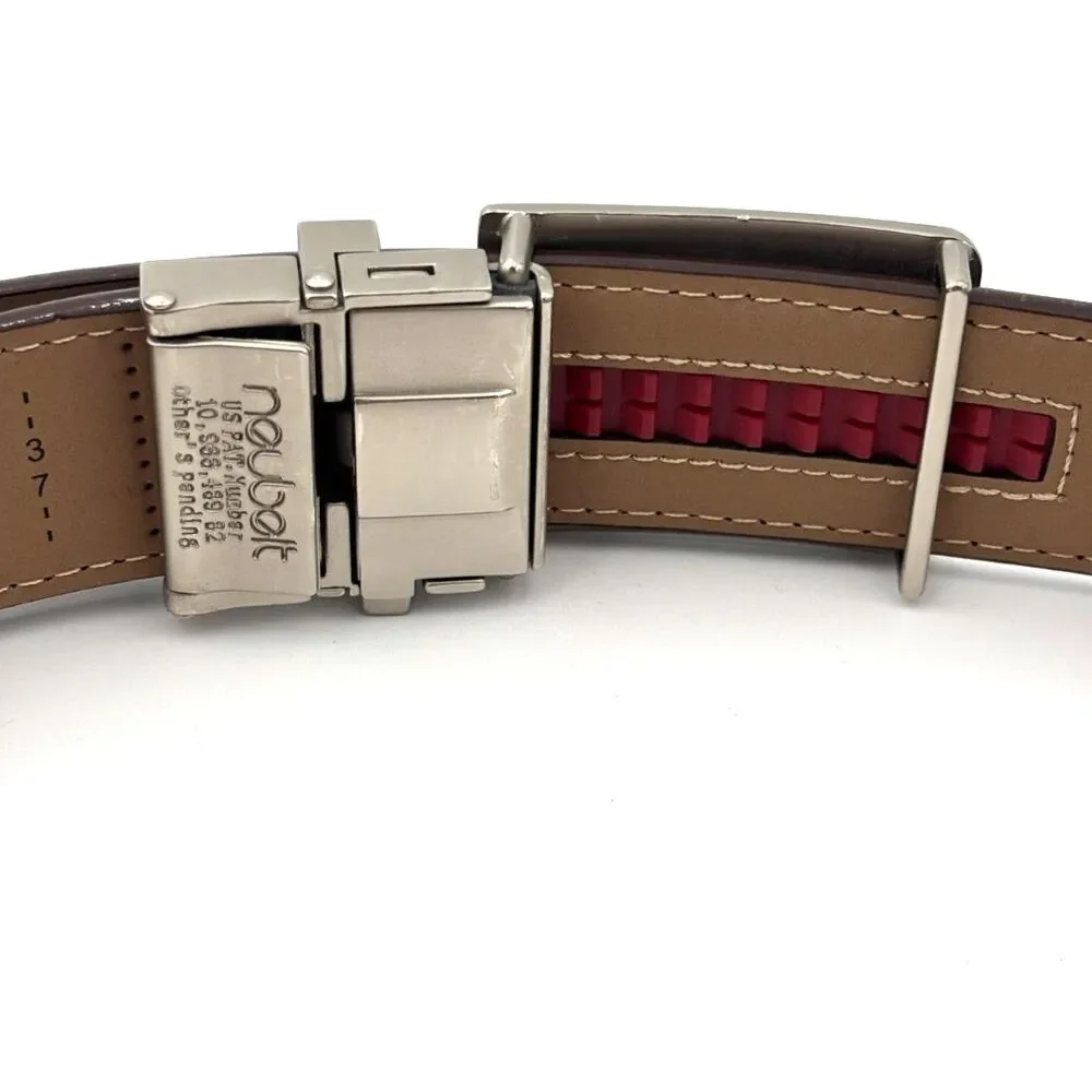 Nexbelt Prometheus Satin Nickel Dress Buckle w/Expresso 1.38